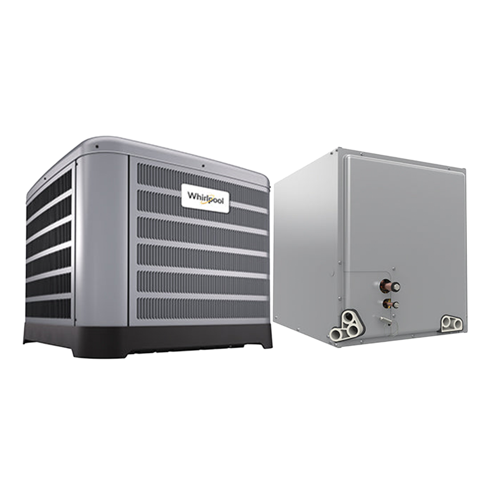 Whirlpool 3.5 Ton 14.3/6.7 Heat Pump System — Heat Pump + Cased Coil (R-454B)